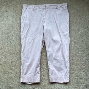 TALBOTS Light Peach Signature Capri Pants - Size 14 Petite - EUC - Stretch